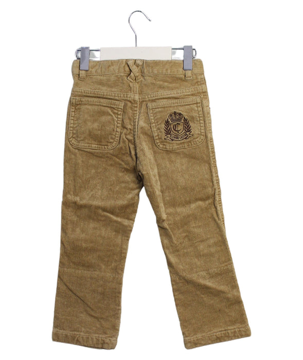 A Brown Casual Pants from Comme Ca Ism in size 2T for boy. (Back View)