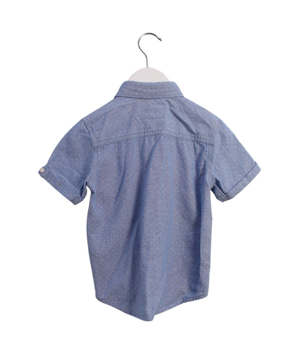 A Blue Shirts from Gingersnaps in size 4T for boy. (Back View)