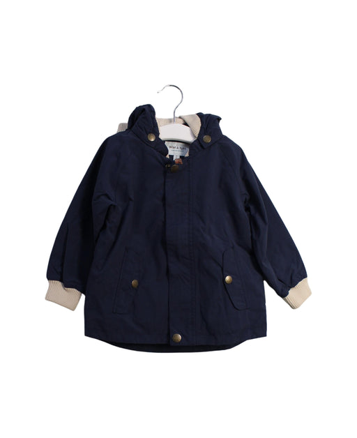 A Navy Lightweight Jackets from Mini A Ture in size 12-18M for boy. (Front View)