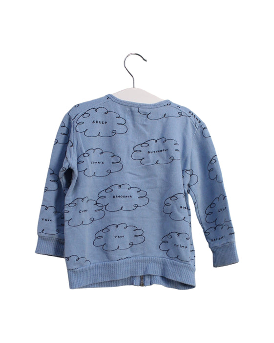A Blue Lightweight Jackets from Bobo Choses in size 18-24M for boy. (Back View)