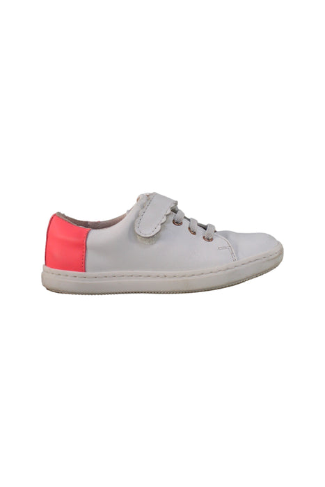 A White Sneakers from Jacadi in size 4T for girl. (Back View)