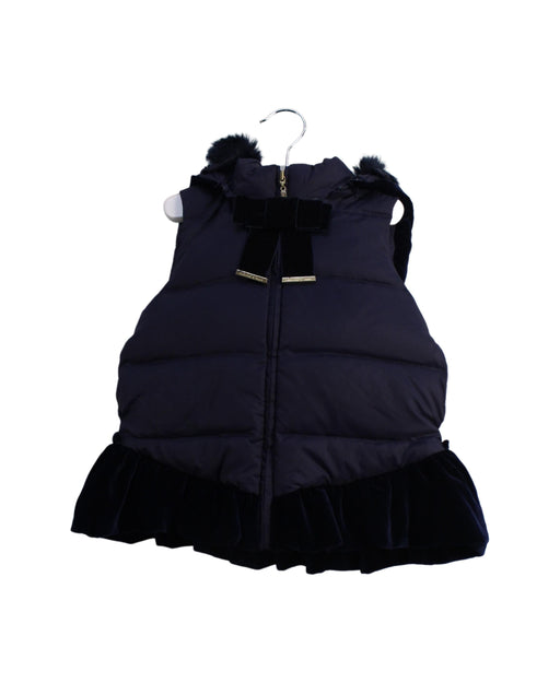 A Navy Outerwear Vests from Nicholas & Bears in size 2T for girl. (Front View)