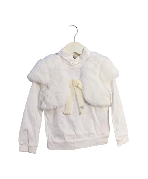 A Ivory Long Sleeve Tops from Nicholas & Bears in size 3T for girl. (Front View)