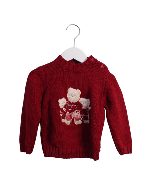 A Red Knit Sweaters from Nicholas & Bears in size 3T for girl. (Front View)