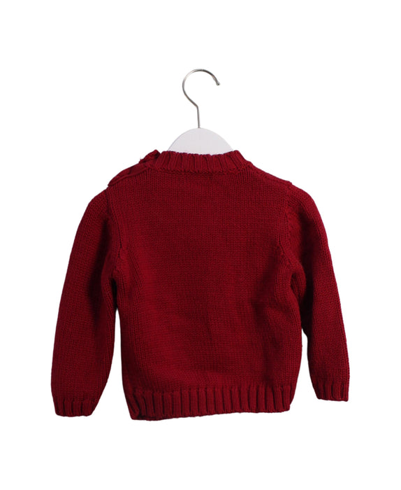 A Red Knit Sweaters from Nicholas & Bears in size 3T for girl. (Back View)