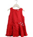 A Red Sleeveless Dresses from Momonittu in size 2T for girl. (Front View)