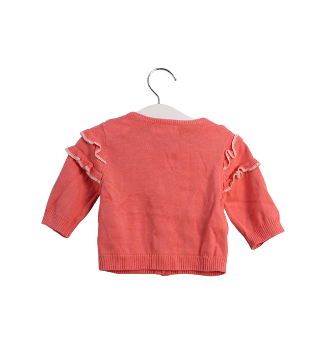 A Pink Cardigans from Momonittu in size 2T for girl. (Back View)