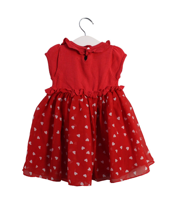 A Red Short Sleeve Dresses from Momonittu in size 2T for girl. (Back View)