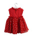 A Red Short Sleeve Dresses from Momonittu in size 2T for girl. (Back View)
