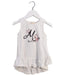 A White Sleeveless Tops from Momonittu in size 2T for girl. (Front View)