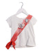 A White Short Sleeve T Shirts from Momonittu in size 2T for girl. (Front View)