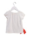 A White Short Sleeve T Shirts from Momonittu in size 2T for girl. (Back View)