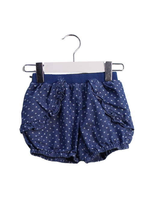 A Blue Shorts from Momonittu in size 2T for girl. (Front View)