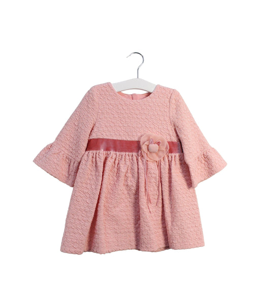 A Pink Sweater Dresses from Momonittu in size 2T for girl. (Front View)