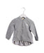 A Grey Zippered Sweatshirts from Momonittu in size 2T for girl. (Front View)