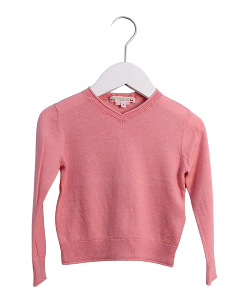 A Pink Knit Sweaters from Bonpoint in size 4T for girl. (Front View)