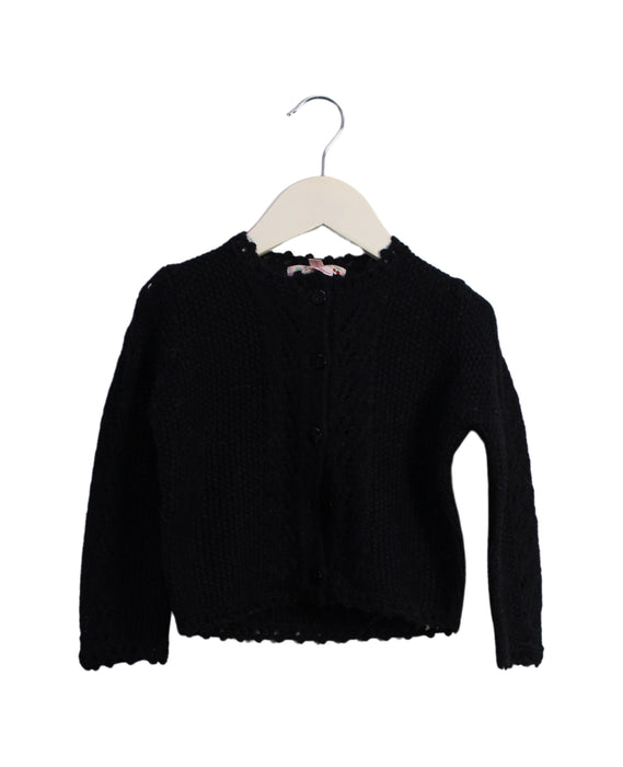 A Black Cardigans from Bonpoint in size 3T for girl. (Front View)