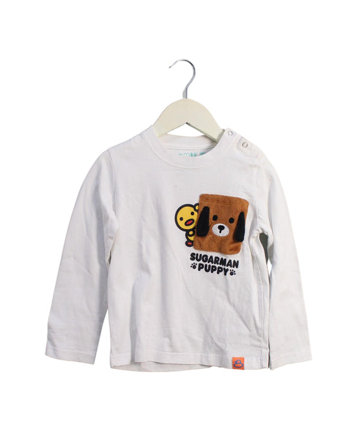 A White Long Sleeve Tops from Sugarman in size 8Y for boy. (Front View)