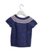 A Blue Knit Sweaters from Jacadi in size 4T for girl. (Back View)