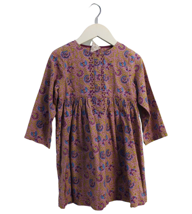 A Purple Long Sleeve Dresses from Pink Chicken in size 3T for girl. (Front View)