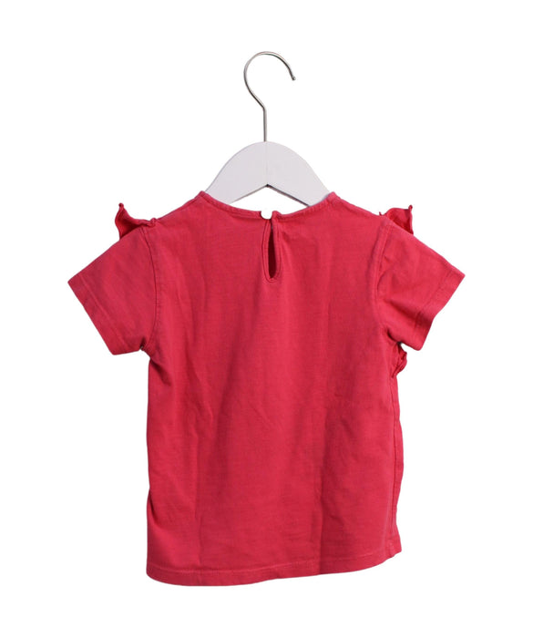 A Pink Short Sleeve T Shirts from La Compagnie des Petits in size 4T for girl. (Back View)