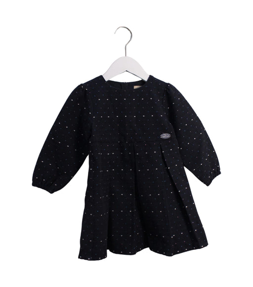 A Navy Long Sleeve Dresses from Chickeeduck in size 2T for girl. (Front View)