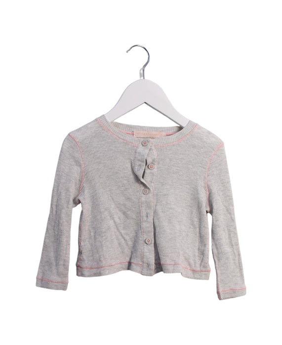 A Grey Cardigans from Gingersnaps in size 4T for girl. (Front View)