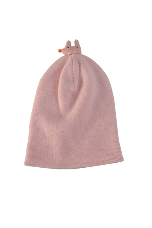 A Pink Winter Hats from Momonittu in size O/S for girl. (Front View)