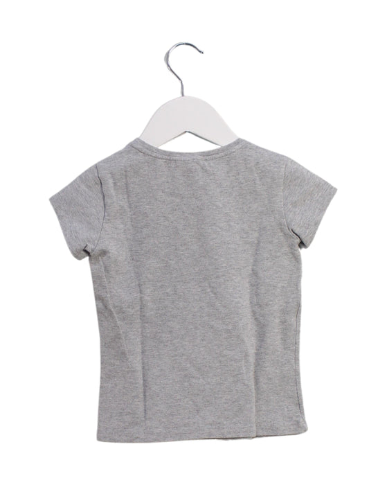 A Grey Short Sleeve T Shirts from Emporio Armani in size 4T for girl. (Back View)