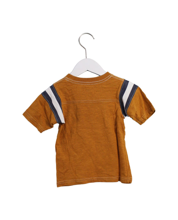 A Yellow Short Sleeve T Shirts from Roots in size 3T for boy. (Back View)