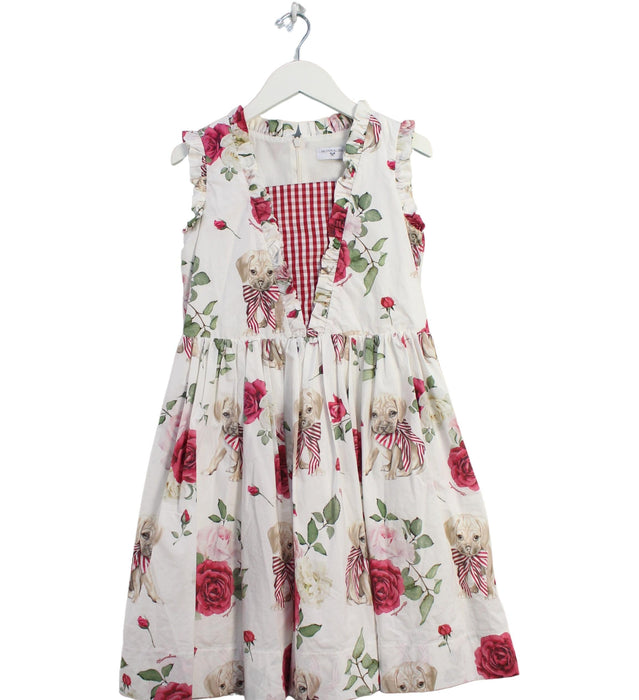 A Ivory Sleeveless Dresses from Monnalisa in size 10Y for girl. (Front View)