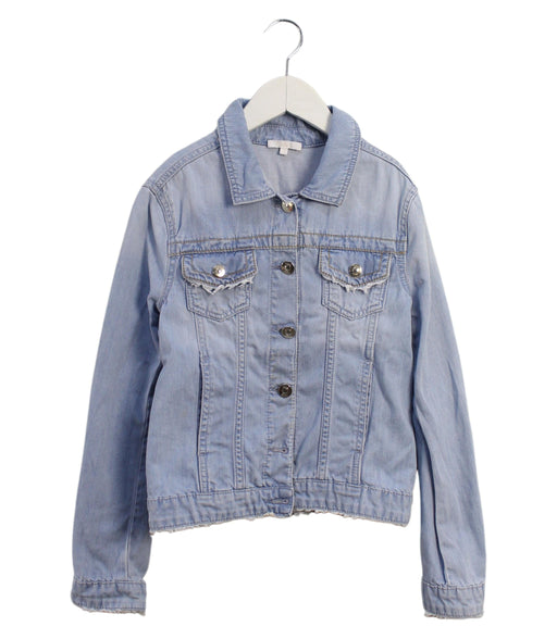 A Blue Lightweight Jackets from Chloe in size 10Y for girl. (Front View)