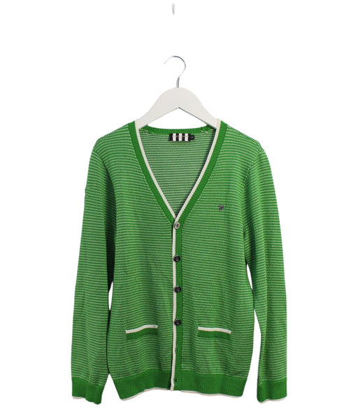 A Green Cardigans from I Pinco Pallino in size 12Y for boy. (Front View)