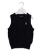 A Black Sweater Vests from Comme Ca Ism in size 18-24M for boy. (Front View)