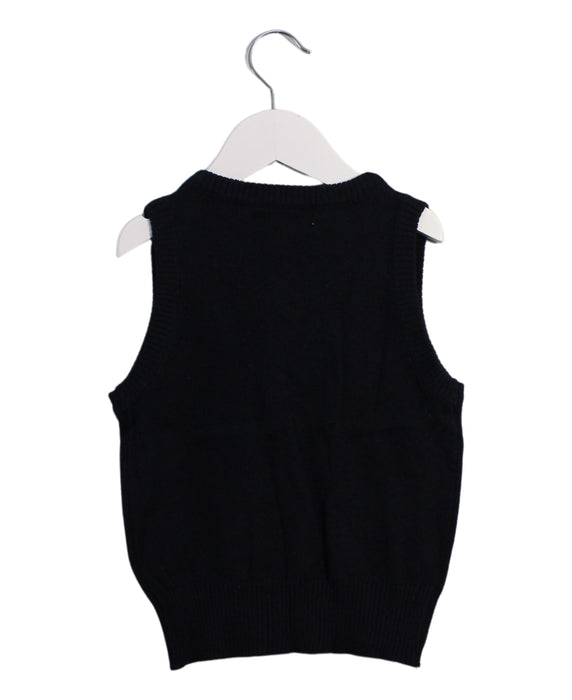 A Black Sweater Vests from Comme Ca Ism in size 18-24M for boy. (Back View)