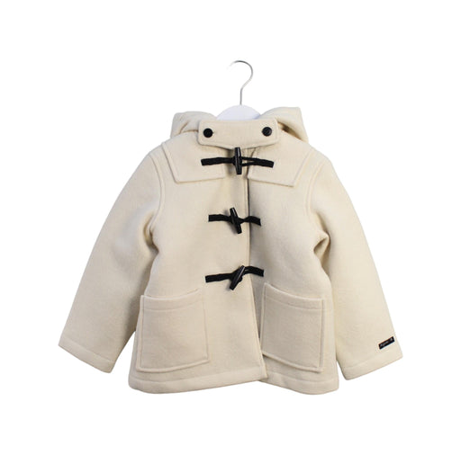 A Ivory Coats from Agnes b. in size 6T for girl. (Front View)