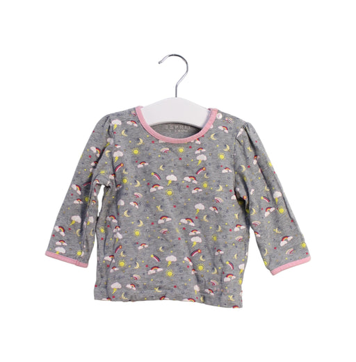 A Grey Long Sleeve Tops from ESPRIT in size 6-12M for girl. (Front View)