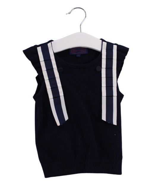 A Navy Sleeveless Tops from Nicholas & Bears in size 4T for girl. (Front View)