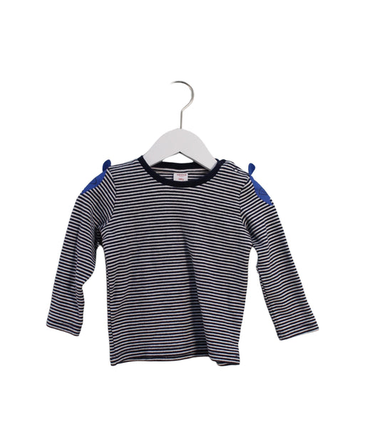 A Navy Long Sleeve Tops from Seed in size 18-24M for girl. (Front View)