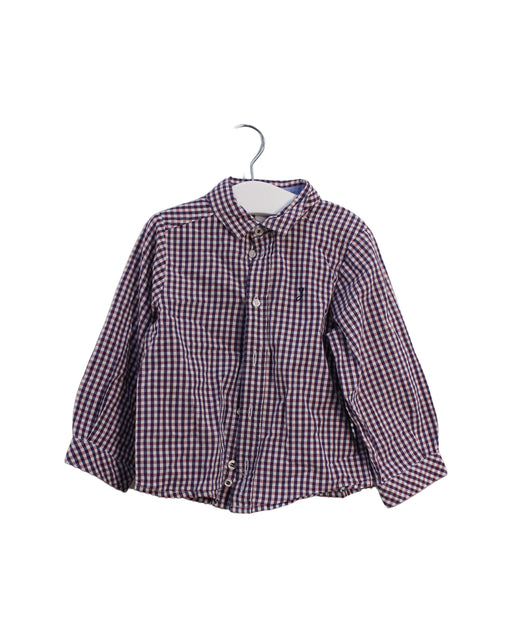 A Burgundy Shirts from Jacadi in size 18-24M for boy. (Front View)