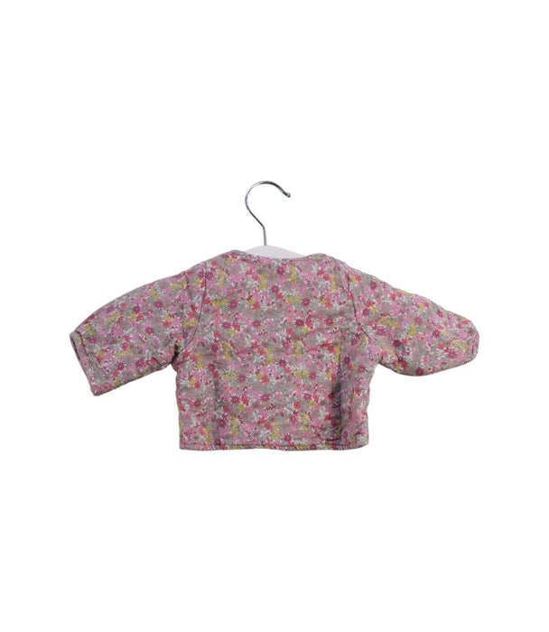 A Pink Cardigans from Petit Bateau in size Newborn for girl. (Back View)