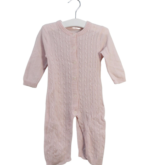 A Pink Long Sleeve Jumpsuits from Harrods in size 6-12M for girl. (Front View)