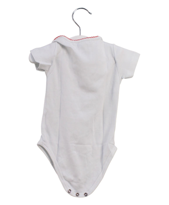 A White Short Sleeve Bodysuits from Marie Chantal in size 3-6M for girl. (Back View)