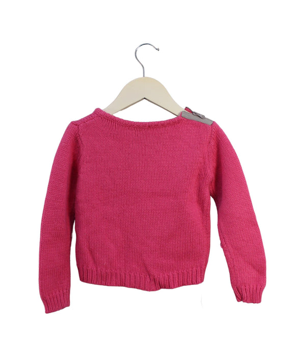A Pink Knit Sweaters from ilovegorgeous in size 4T for girl. (Back View)