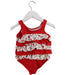 A Red Swimsuits from Absorba in size 2T for girl. (Back View)