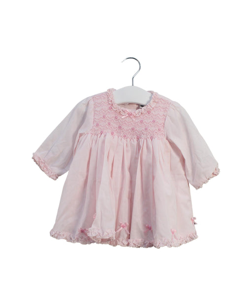 A Pink Long Sleeve Dresses from Sarah Louise in size 0-3M for girl. (Front View)