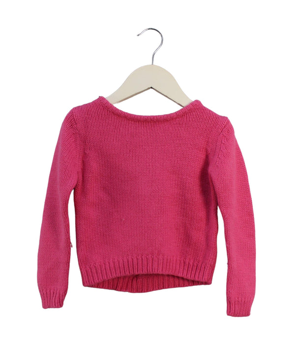 A Pink Knit Sweaters from ilovegorgeous in size 4T for girl. (Front View)