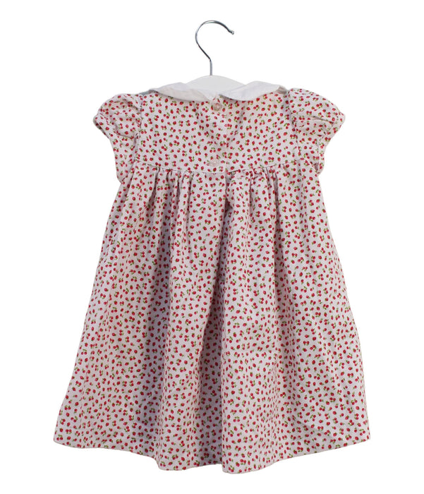 A Red Short Sleeve Dresses from Confiture in size 12-18M for girl. (Back View)