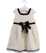 A White Sleeveless Dresses from Lesy in size 6-12M for girl. (Front View)