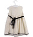 A White Sleeveless Dresses from Lesy in size 6-12M for girl. (Back View)
